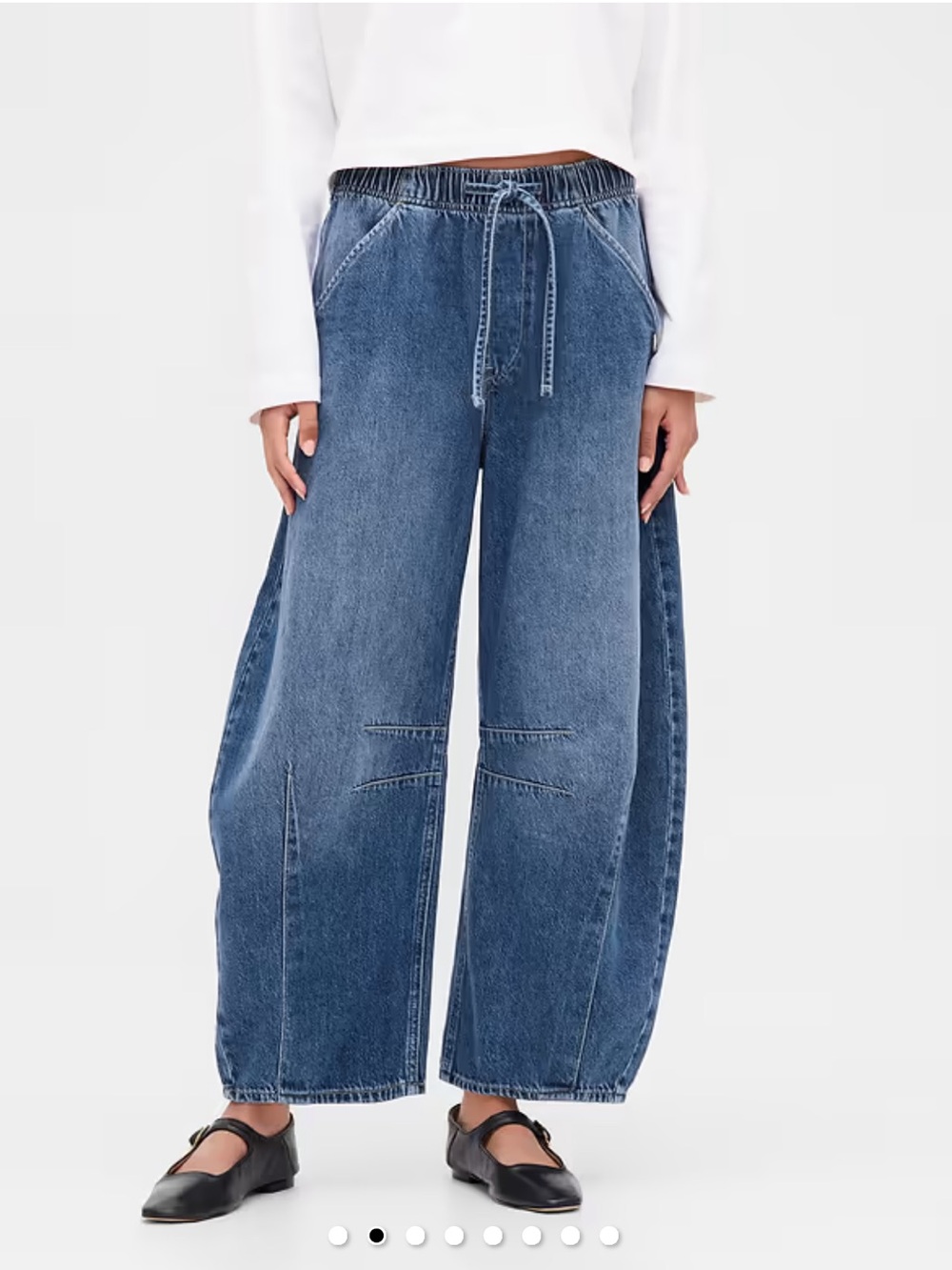 Gap Mid Rise UltraSoft Easy Horseshoe Jeans
